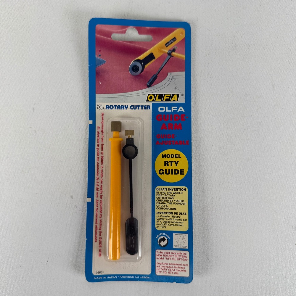 Olfa RTY-GUIDE Adjustable Guide-Arm for Rotary Cutter RTY-1/G RTY-2/G New